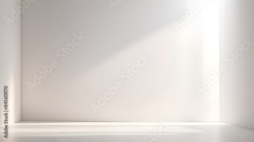 realistic and understated natural light windows with fuzzy edges, abstract background, and shadow overlay on wall paper texture. abstract bright white backdrop with minimal elements for showcasing pro