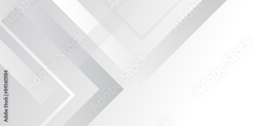Abstract white and grey triangle overlay texture background. Modern elegant white gray banner background with creative design and shiny lines. Light gray triangle abstract subtle vector background..	