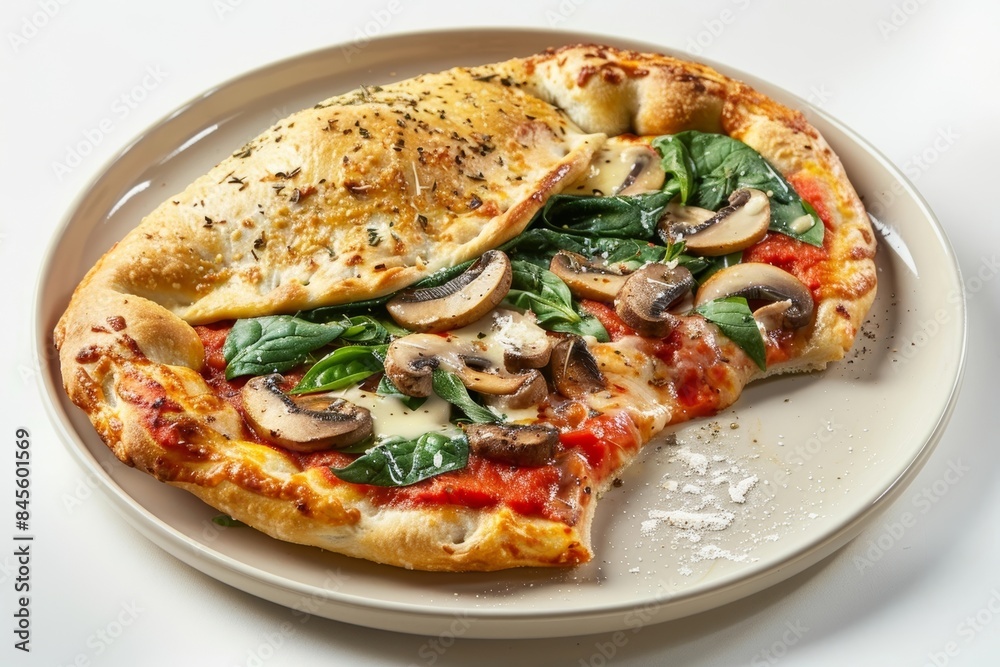 Indulgent Calzone with Spinach and Garlic Indulgent Calzone with Spinach and Garlic
