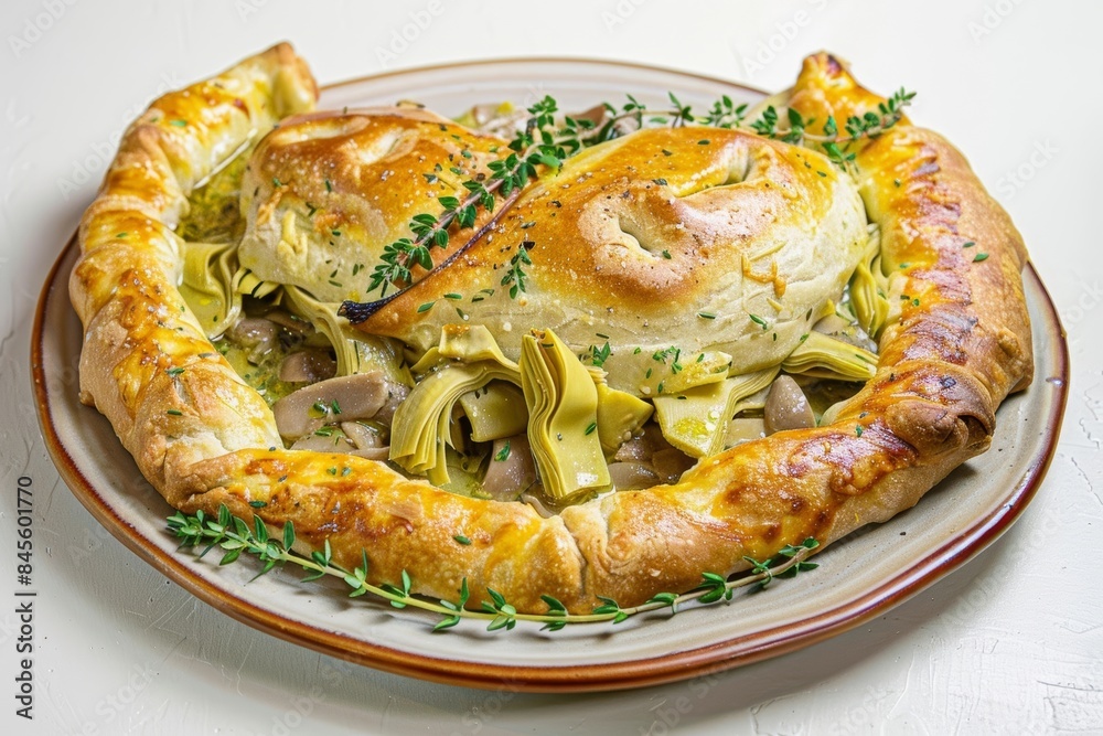 Sensational Calzone with Artichokes and Porcini Mushrooms Sensational Calzone with Artichokes and Porcini Mushrooms