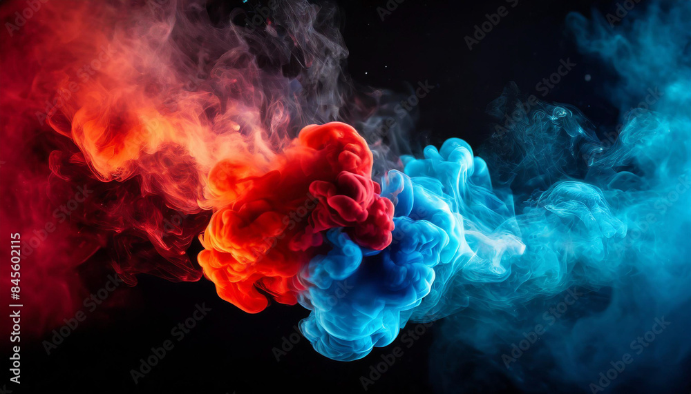 vibrant nebula with swirling red and blue smoke-like patterns against a deep black background, creating a dynamic and otherworldly visual experience vibrant nebula with swirling red and blue smoke-like patterns against a deep black background, creating a dynamic and otherworldly visual experience