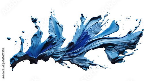 Artistic Blue Paint Splash Design