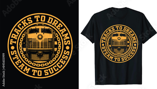 Train T-Shirt  Train Lovers  Railroad T Shirts  Railroad Shirt  Train Tshirt  Steam Engine  Gifts for Men  Locomotive Shirt  Railroad Gift  Retro Train Tee  Steam Engine T-Shirt