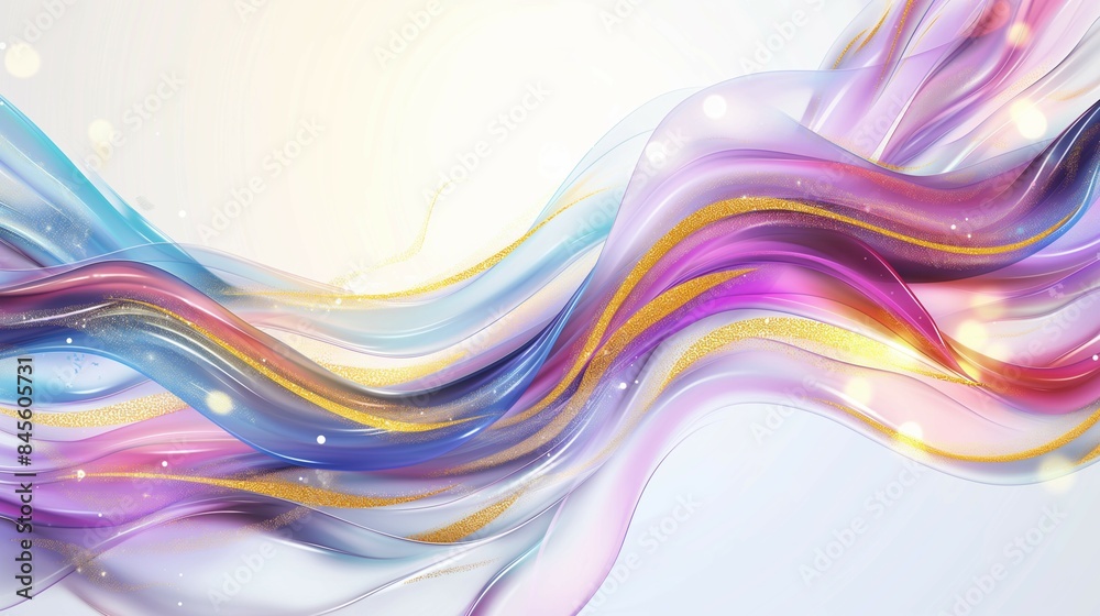 Abstract pastel colorful wave 3D background Abstract pastel colorful wave 3D background