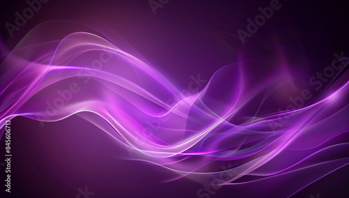 Wallpaper Mural Purple background with waves, illustration, glowing light effects, dark color backgrounds, beautiful, high resolution. The illustration is with glowing light effects and a purple background with waves Torontodigital.ca