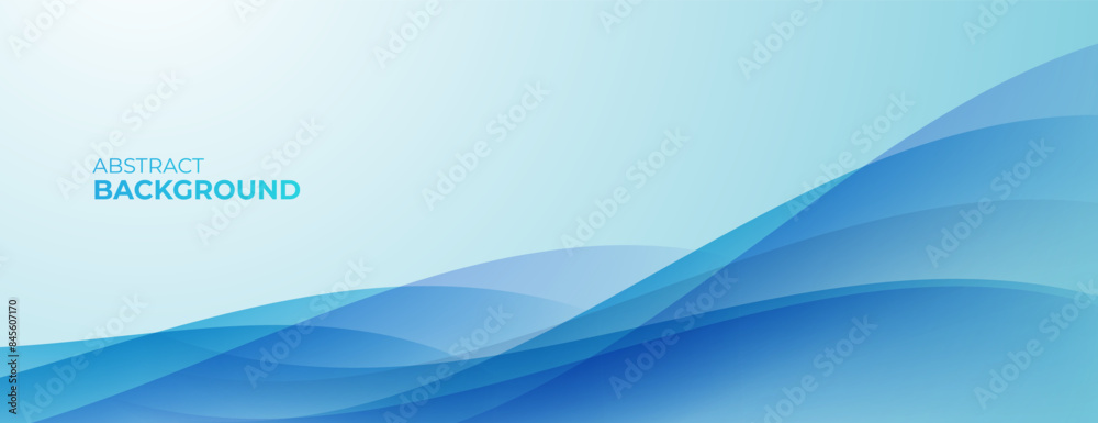 Abstract blue background with overlapping waves Abstract blue background with overlapping waves