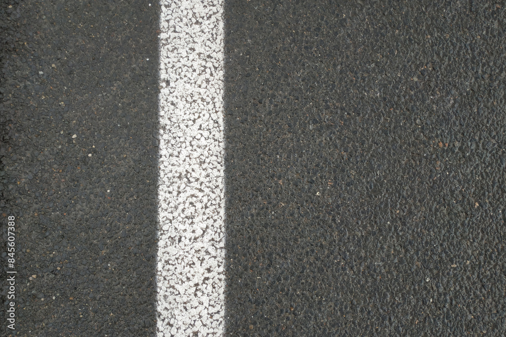 Road markings. White on gray and black. Abstract drawing art Road markings. White on gray and black. Abstract drawing art