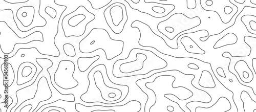 White topology and topography vector design abstract background contour map texture for print works