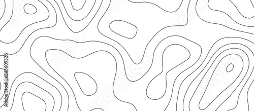White topology and topography vector design abstract background contour map texture for print works
