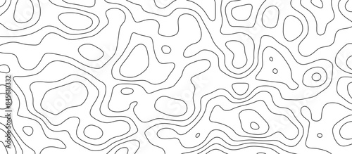 White topology and topography vector design abstract background contour map texture for print works