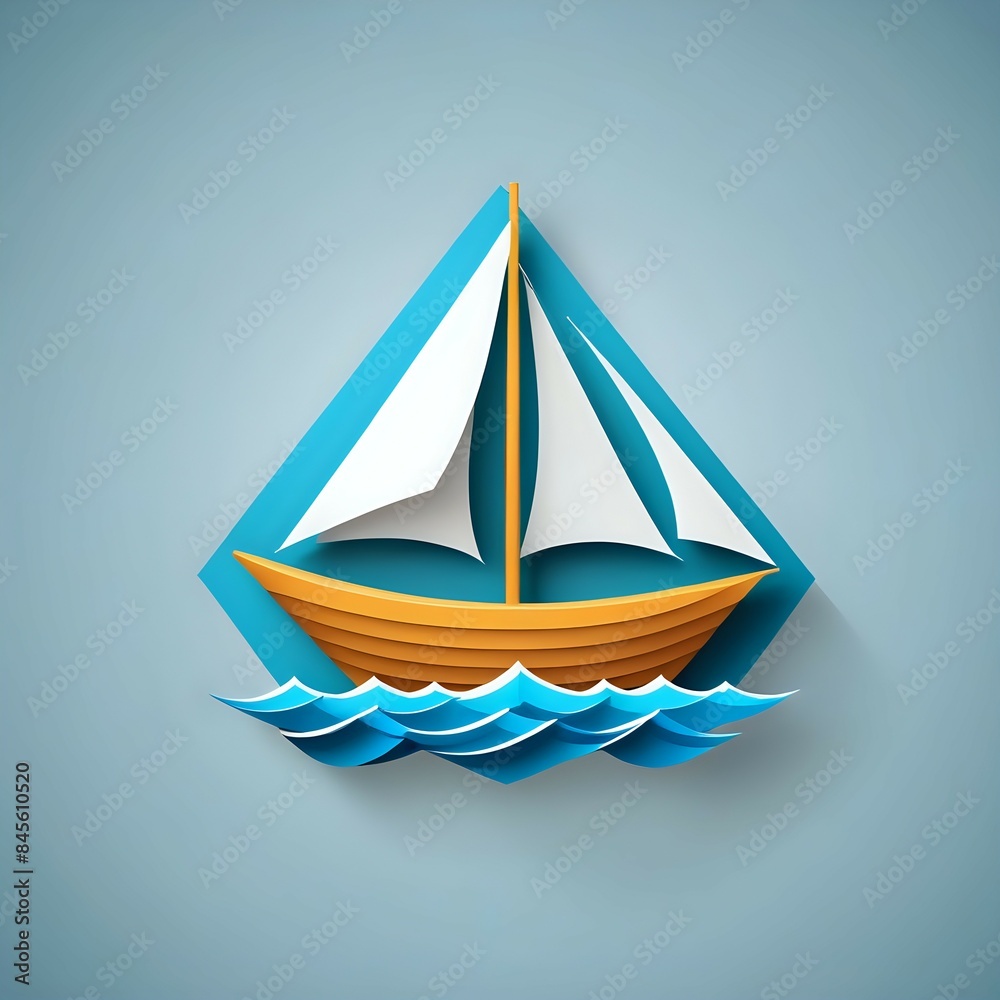 3D Boat Icon 3D Boat Icon