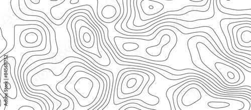 White topology and topography vector design abstract background contour map texture for print works