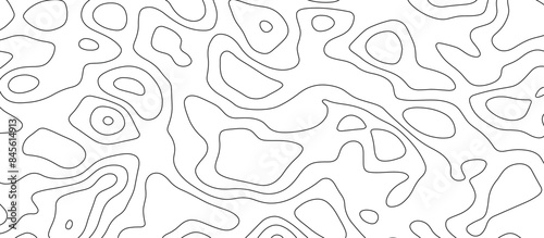White topology and topography vector design abstract background contour map texture for print works