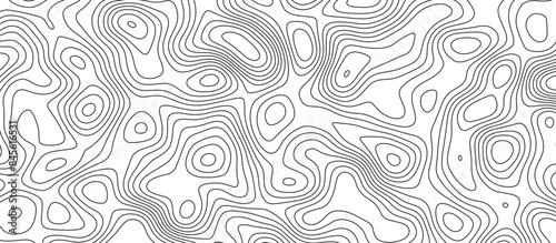 White topology and topography vector design abstract background contour map texture for print works
