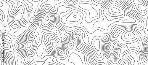 White topology and topography vector design abstract background contour map texture for print works