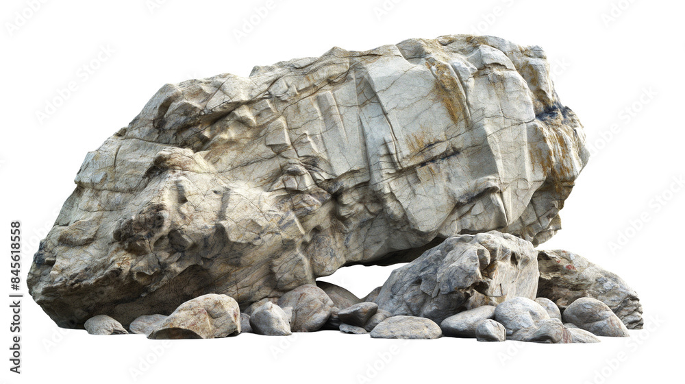 Rocks piled up against a white backdrop. Rocks piled up against a white backdrop.