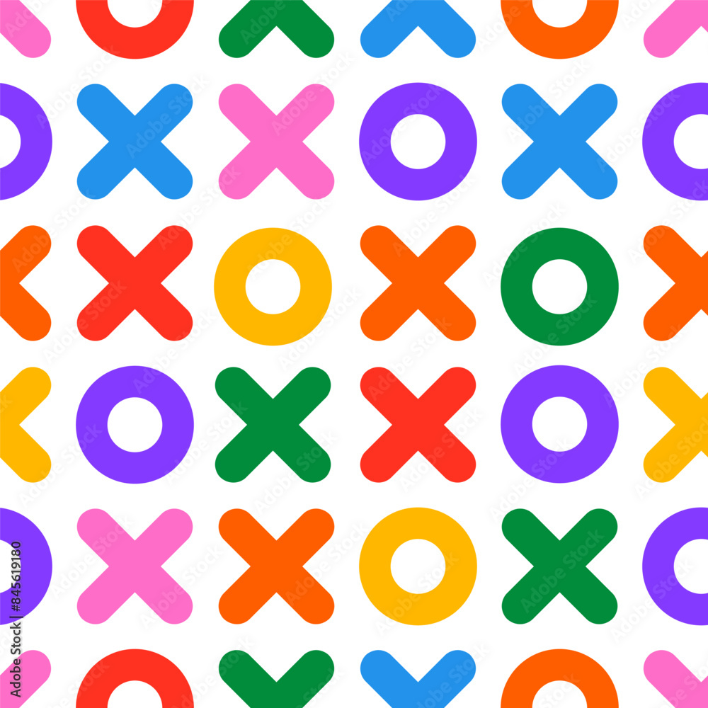 Naive abstract shapes in doodle style in multi colored. Vector illustration seamless versatile colorful pattern. Naive abstract shapes in doodle style in multi colored. Vector illustration seamless versatile colorful pattern.