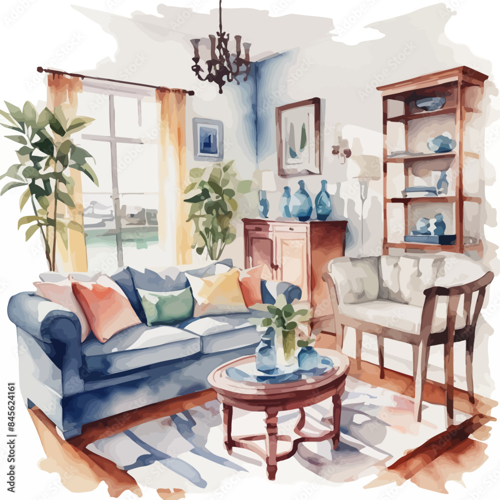 Fototapeta premium Home Furniture Ilustration Design Very Cool