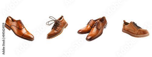 A man shoe isolated on white transparent background, PNG File. Perfect for clipart