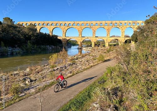 senior woman mountainbiking...