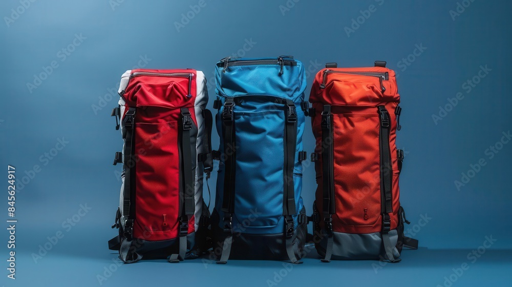 Fototapeta premium versatile sports backpacks with breathable athletefriendly features product photography