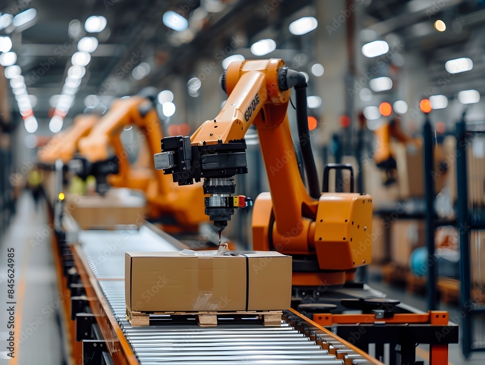 Automated Robotic Packaging and Logistics in Modern Distribution Center Automated Robotic Packaging and Logistics in Modern Distribution Center