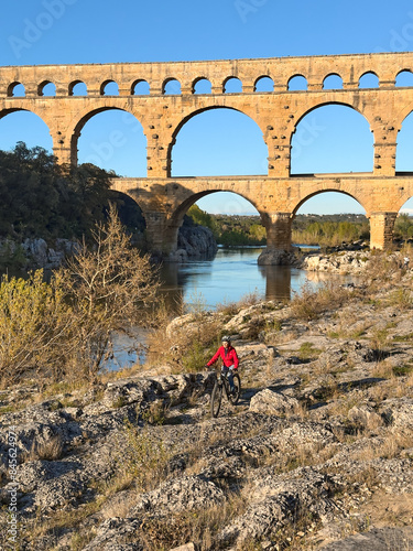 senior woman mountainbiking...
