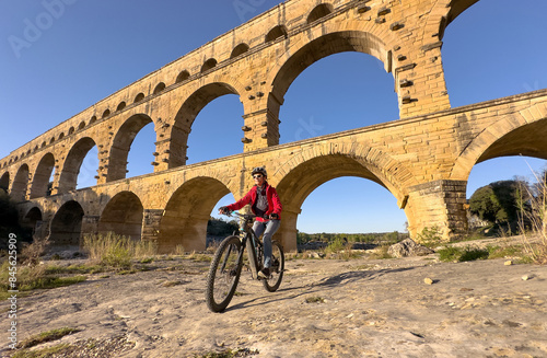 senior woman mountainbiking...
