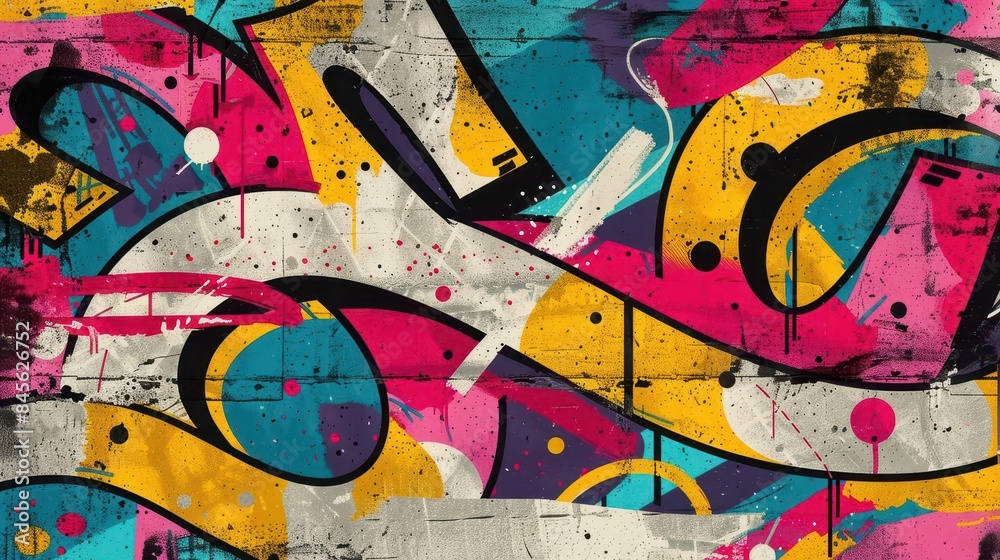 vibrant graffiti art seamless pattern on weathered concrete urban street style vector design vibrant graffiti art seamless pattern on weathered concrete urban street style vector design