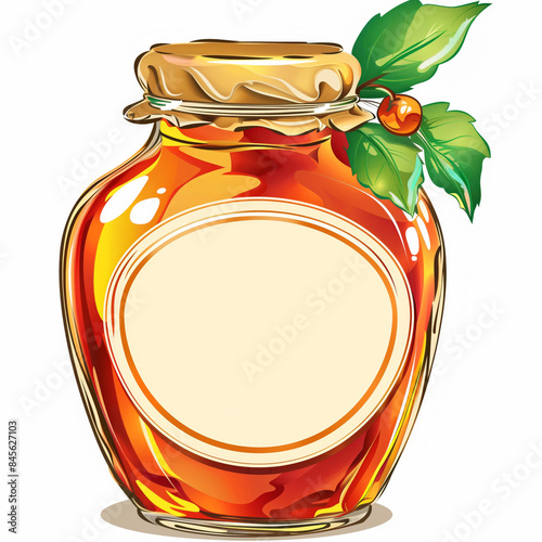 decorative blank label for jelly