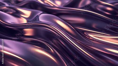 Shiny smooth abstract wave pattern in purple