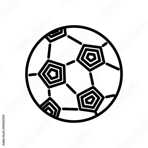 soccer ball  line icon  isolated background