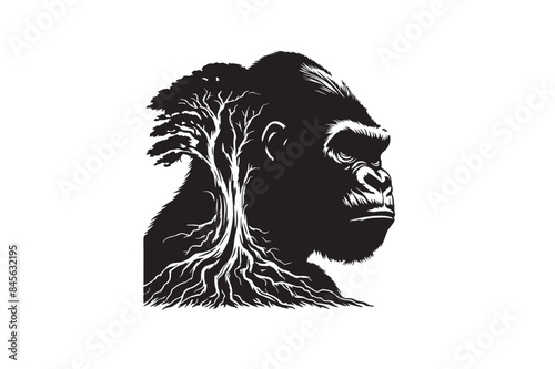 Gorilla Vector Illustration 5.eps