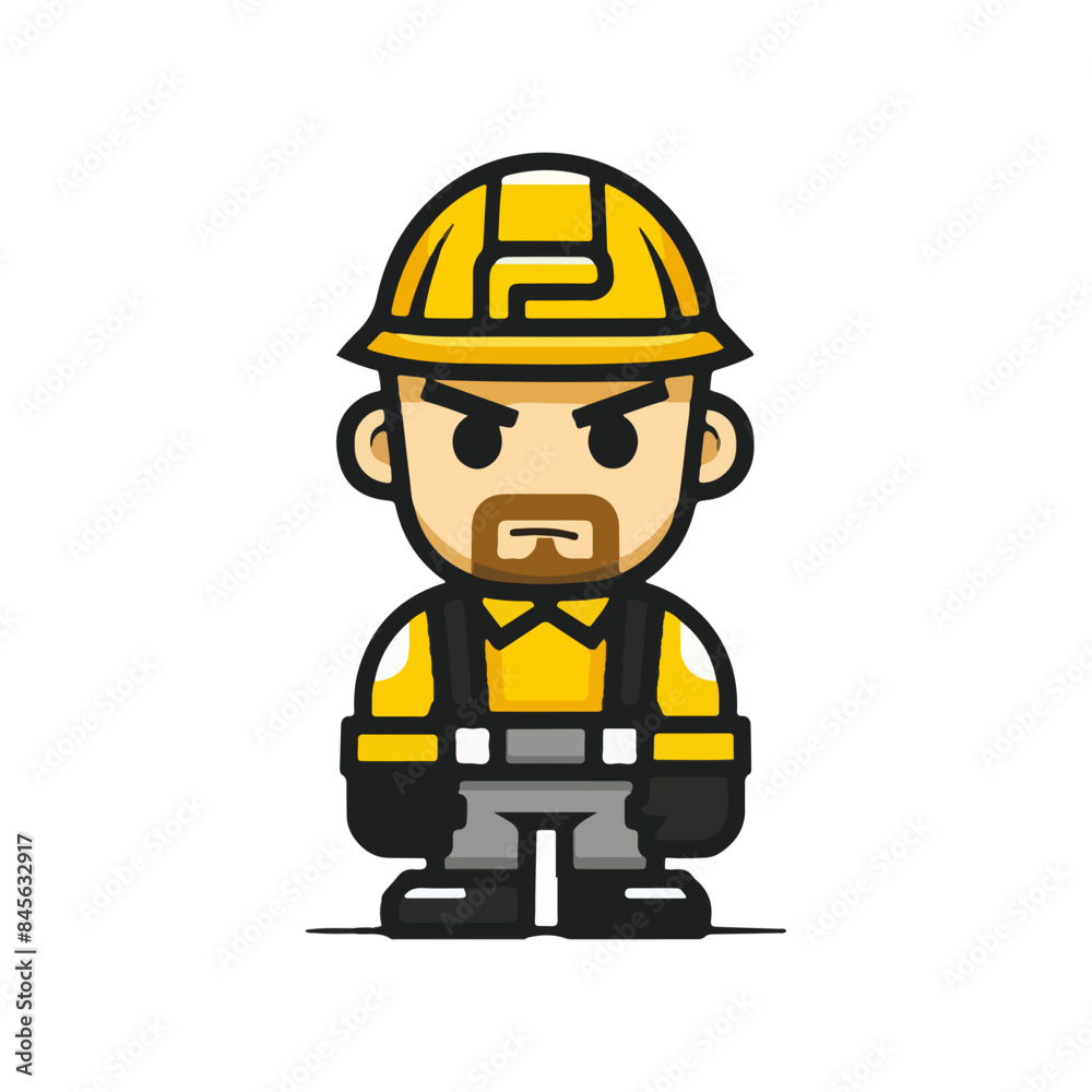 builder with helmet builder with helmet