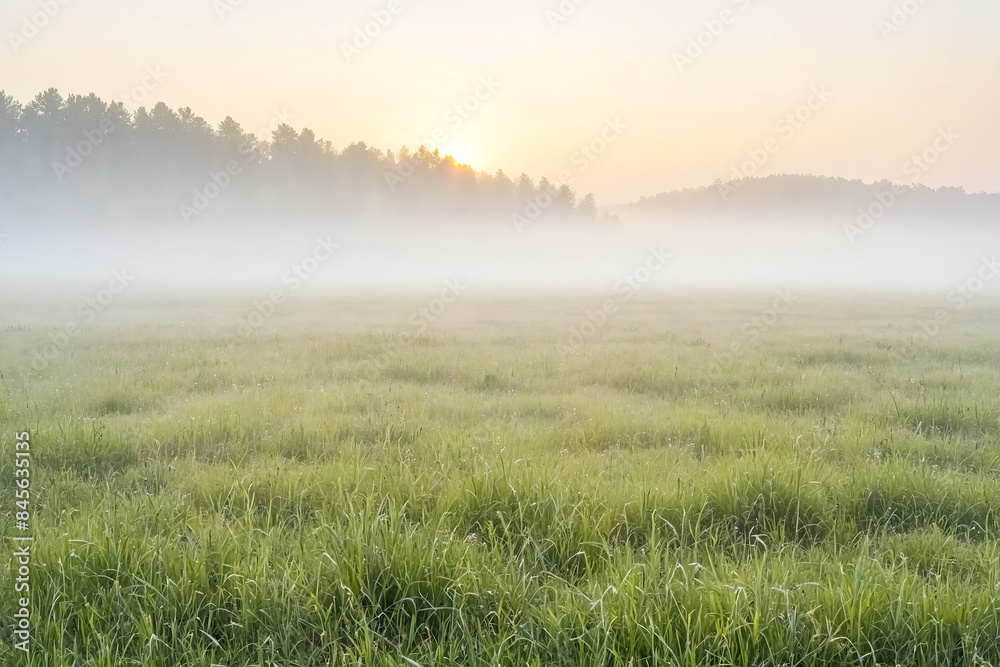 Misty Morning Meadow