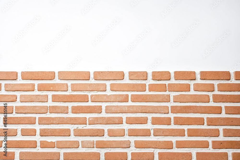 Obraz premium Brick Wall with White Mortar