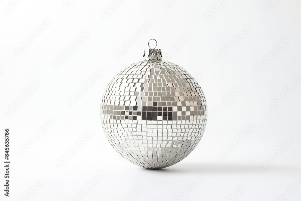 Fototapeta premium Silver Disco Ball Ornament