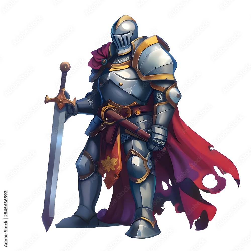 Fairy tales cartoon characters. Fantasy knight Fairy tales cartoon characters. Fantasy knight