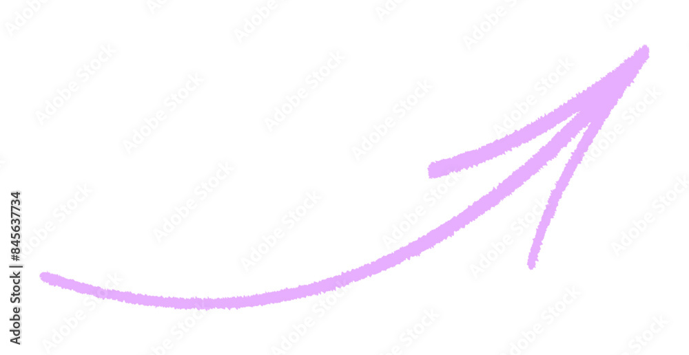 Purple Arrow with Upward Curve Purple Arrow with Upward Curve