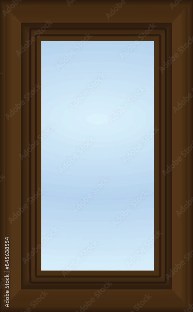 Home glass mirror. vector illustration Home glass mirror. vector illustration