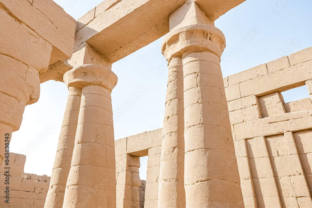 Ancient Egyptian Temple Columns and Walls Ancient Egyptian Temple Columns and Walls