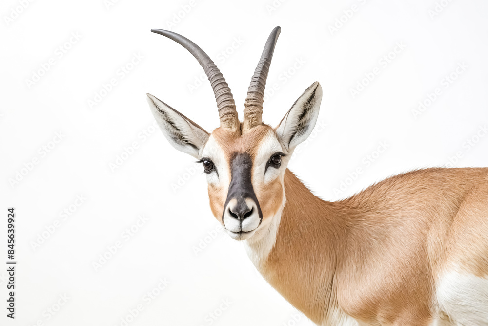 Close-up of a Dorcas Gazelle with Curved Horns Close-up of a Dorcas Gazelle with Curved Horns