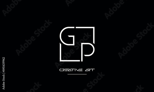 GP, PG, G, P abstract letters logo monogram