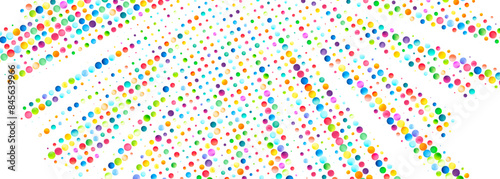 Colorful Dots Explosion Panorama
