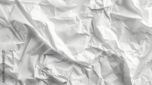 Texture background of crumpled white paper