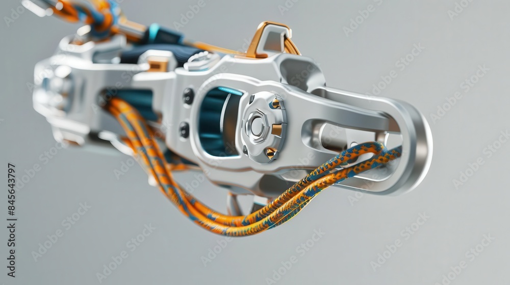 Descenders for rope descent from side view, controlled descent tool ...