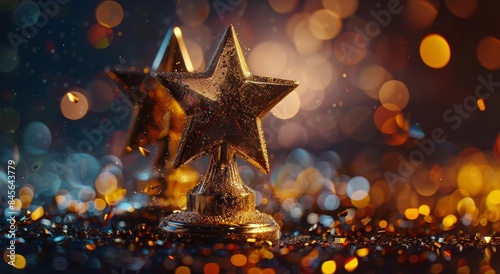 Gold Star Awards Ceremony With Confetti