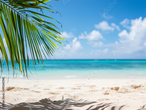 Tropical beach background w...