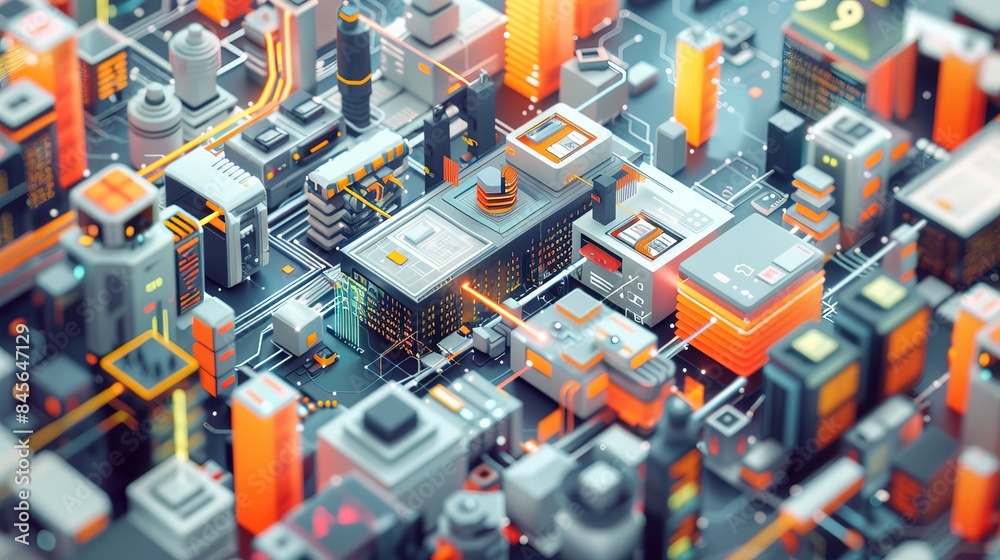 a poster representing a program for digital transformation for small businesses , simple, light real, detailed a poster representing a program for digital transformation for small businesses , simple, light real, detailed