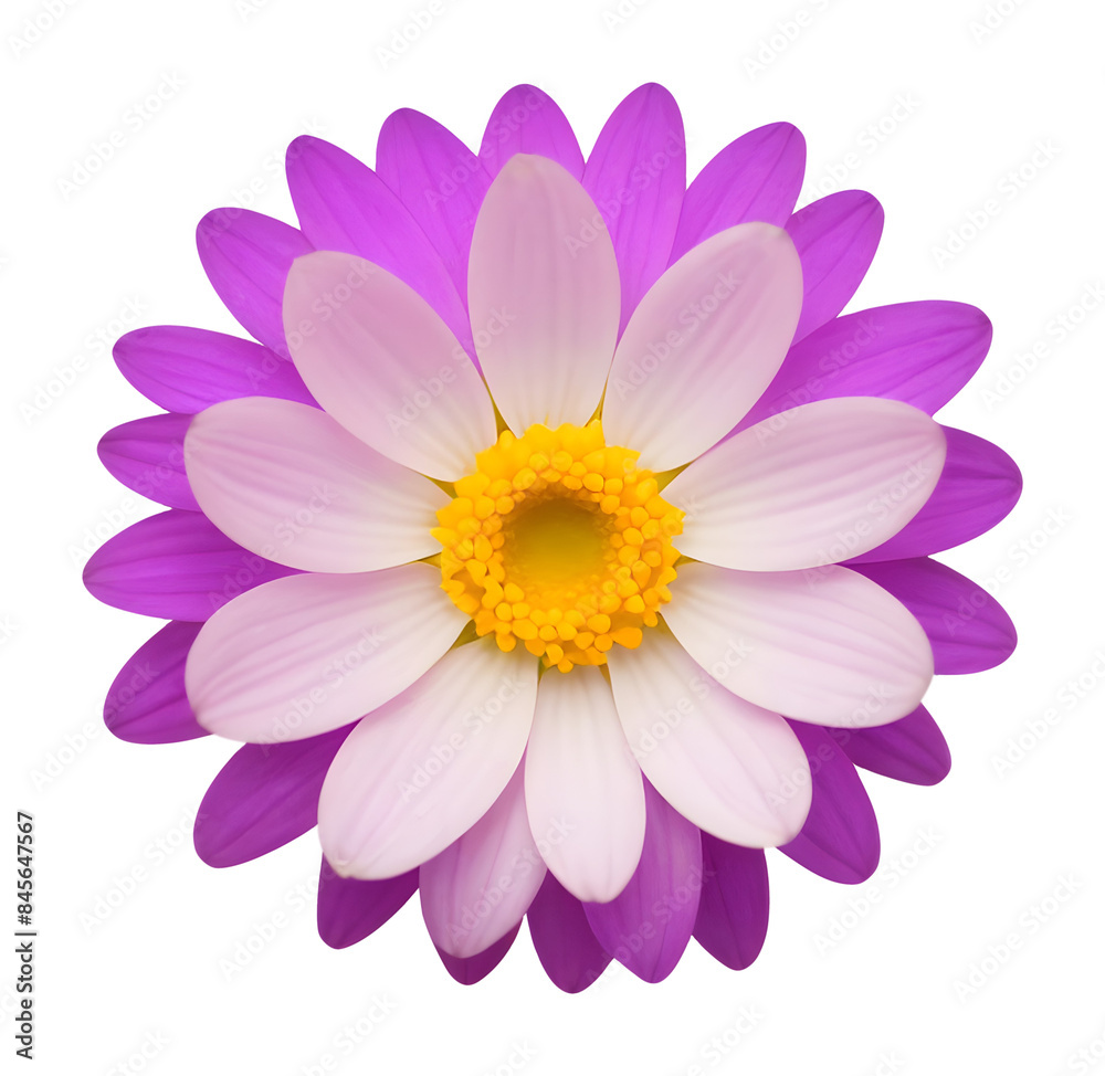 Obraz premium purple flower isolated on transparent background, extracted, png file